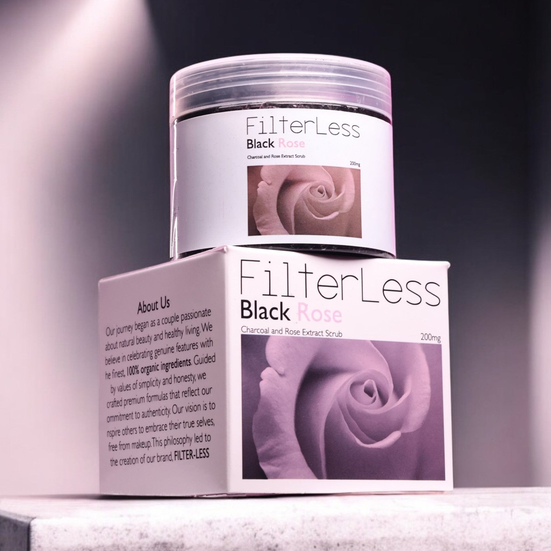 Filterless™ Charcoal & Rose Face Scrub