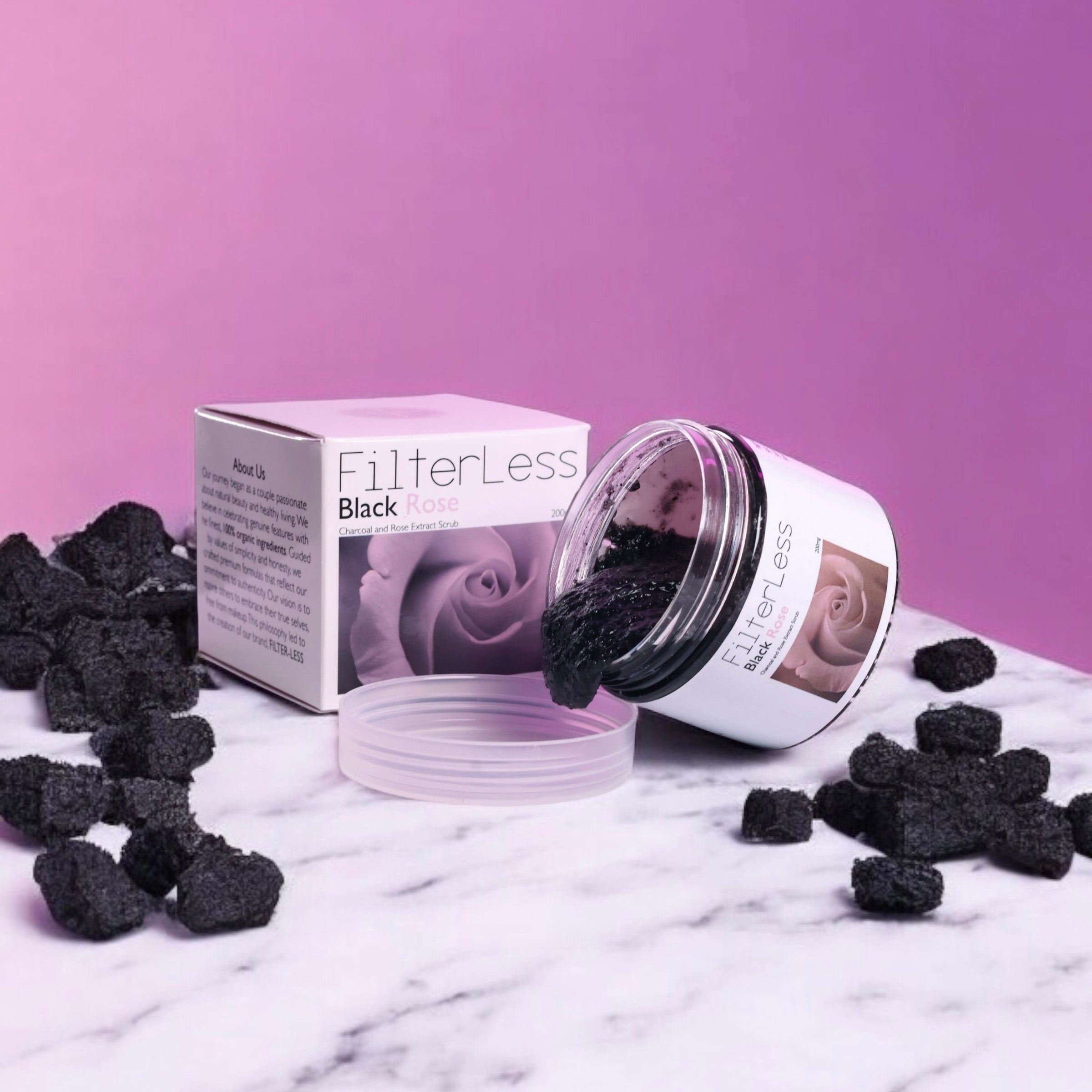 Filterless™ Charcoal & Rose Face Scrub