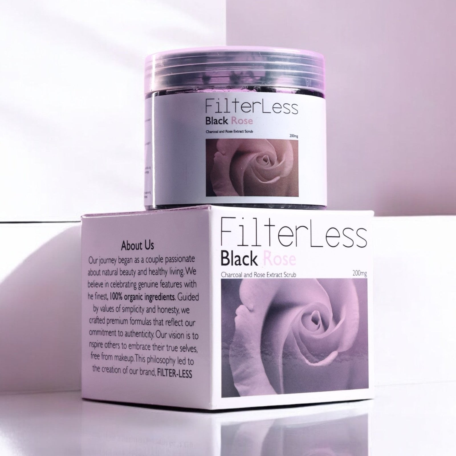 Filterless™ Charcoal & Rose Face Scrub